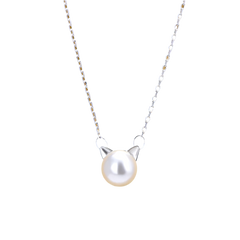 Cat Ear Pearl Choker Necklace