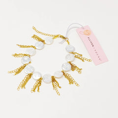 Pearl Shell Fringe Bracelet