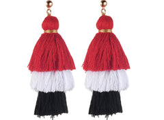 Gradient Fringe Tassel Earrings