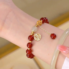 Vintage Beaded Handstring with Unique Character