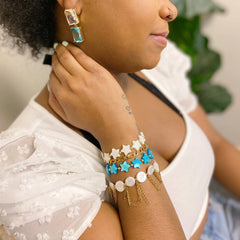 Pearl Shell Fringe Bracelet