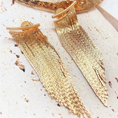 Chic Geometric Tassel Earrings