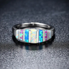 Vibrant Opal Fashion Ring