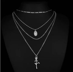 Elegant Maria Rose Chain Necklace
