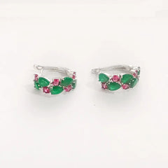Colorful Waterdrop Zircon Earrings - Mona Lisa Collection