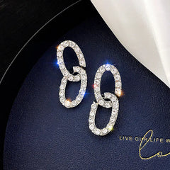 Fashionable Chunky Chain Rhinestone Necklace for Women