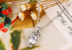 Owl Charm Choker Necklace