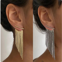Chic Geometric Tassel Earrings
