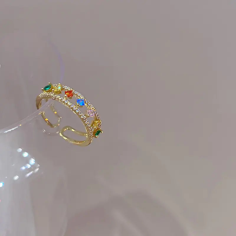Petite Elegant Gemstone Ring