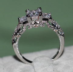 Gemstone Geometric Ring