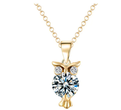 Owl Charm Choker Necklace