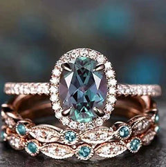 Elegant Rhinestone Gemstone Ring