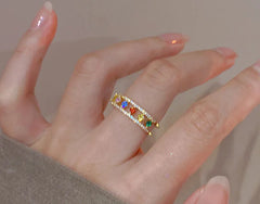 Petite Elegant Gemstone Ring
