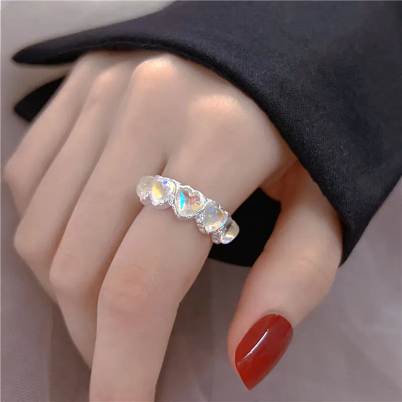 Chic Love Stone Ring for Women