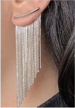 Chic Geometric Tassel Earrings