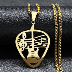 RockStar Guitar Pick Necklace