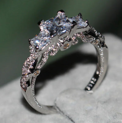 Gemstone Geometric Ring