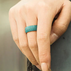 Elegant Turquoise Copper Ring