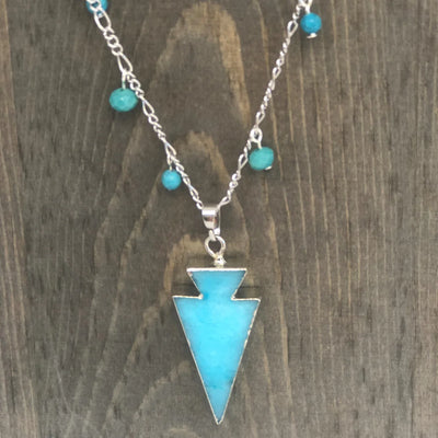 Crystal Arrow Pendant