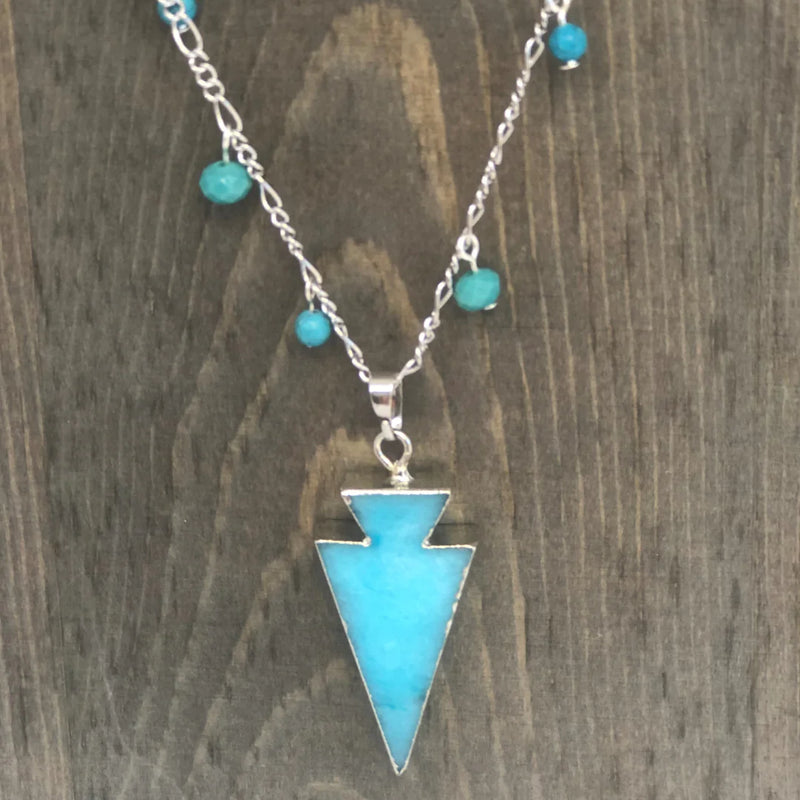 Crystal Arrow Pendant